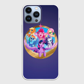 Чехол для iPhone 13 Pro Max с принтом Pony team в Белгороде,  |  | Тематика изображения на принте: my little pony | весёлая пинки пай | добрая флаттершайн | дружба это чудо | единорог | единороги | май литл пони | мульт | мультфильм | радуга дэш | селестия | спайк | сумеречная искорка | честная эплджек