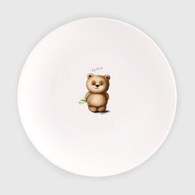 Тарелка с принтом Медведь в Белгороде, фарфор | диаметр - 210 мм
диаметр для нанесения принта - 120 мм | зверь | игрушка цветок | медведик | медведь | медвежонок | милый | мишка | привет | ромашка