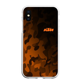 Чехол для iPhone XS Max матовый с принтом KTM | КТМ CAMO RACING в Белгороде, Силикон | Область печати: задняя сторона чехла, без боковых панелей | enduro | ktm | moto | moto sport | motocycle | orange | sportmotorcycle | ктм | мото | мото спорт | мотоспорт | оранжевый | спорт мото