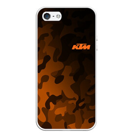 Чехол для iPhone 5/5S матовый с принтом KTM | КТМ CAMO RACING в Белгороде, Силикон | Область печати: задняя сторона чехла, без боковых панелей | enduro | ktm | moto | moto sport | motocycle | orange | sportmotorcycle | ктм | мото | мото спорт | мотоспорт | оранжевый | спорт мото