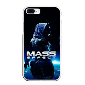 Чехол для iPhone 7Plus/8 Plus матовый с принтом MASS EFFECT ТАЛИ ЗОРА в Белгороде, Силикон | Область печати: задняя сторона чехла, без боковых панелей | галактика | игра | кварианка | корабль | космос | косплей | нормандия | тали