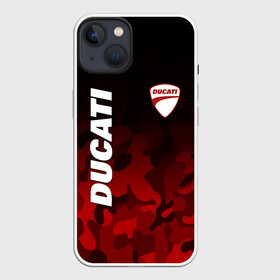 Чехол для iPhone 13 с принтом DUCATI | ДУКАТИ КАМУФЛЯЖ в Белгороде,  |  | camo | camouflage | ducati | military | moto | motocycle | racing | sport | дукати | камуфляж | милитари | мото | мотоспорт | мотоцикл | рейсинг | спорт