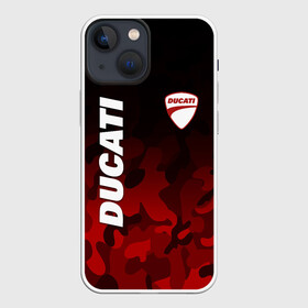 Чехол для iPhone 13 mini с принтом DUCATI | ДУКАТИ КАМУФЛЯЖ в Белгороде,  |  | camo | camouflage | ducati | military | moto | motocycle | racing | sport | дукати | камуфляж | милитари | мото | мотоспорт | мотоцикл | рейсинг | спорт