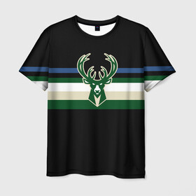 Мужская футболка 3D с принтом Milwaukee Bucks форма. Statement Edition в Белгороде, 100% полиэфир | прямой крой, круглый вырез горловины, длина до линии бедер | Тематика изображения на принте: basketball | edition | milwaukee bucks | sport | statement | бакс | баскетбол | милуоки | спорт | форма