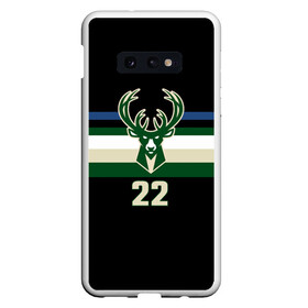 Чехол для Samsung S10E с принтом Milwaukee Bucks форма. Крис Миддлтон в Белгороде, Силикон | Область печати: задняя сторона чехла, без боковых панелей | 22 | basketball | edition | khris | middleton | milwaukee bucks | sport | statement | бакс | баскетбол | крис | миддлтон | милуоки | спорт | форма