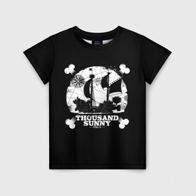 Детская футболка 3D с принтом One Piece team в Белгороде, 100% гипоаллергенный полиэфир | прямой крой, круглый вырез горловины, длина до линии бедер, чуть спущенное плечо, ткань немного тянется | anime | one piece | аниме | анимэ | большой куш | ван пис | пират | пираты | пираты соломенной шляпы | эйтиро одо