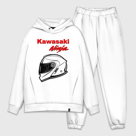 Мужской костюм хлопок OVERSIZE с принтом KAWASAKI NINJA   КАВАСАКИ в Белгороде,  |  | kawasaki | motorcycle | motosport | ninja | racing | speed | sport | байк | гонки | двигатель | кавасаки | мото | мотокросс | мотоспорт | мототриал | мотоцикл | нинзя. | скорость | спорт