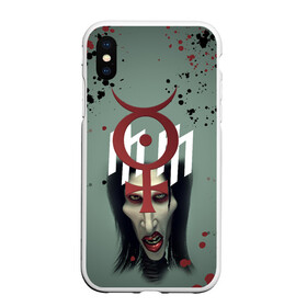 Чехол для iPhone XS Max матовый с принтом Marilyn Manson | Мерилин Мэнсон (Z) в Белгороде, Силикон | Область печати: задняя сторона чехла, без боковых панелей | hugh warner | marilyn manson | rock | глэм рок | гот | индастриал метал | индастриал рок | музыка | мэрилин мэнсон | рок | фрик | хард рок | шок рок