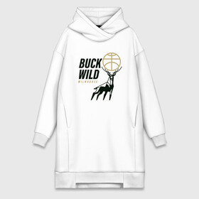 Платье-худи хлопок с принтом Buck Wild в Белгороде,  |  | antetokounmpo | basketball | bucks | giannis | milwaukee | mvp | nba | sport | streetball | адетокумбо | бакс | баскетбол | игра | милуоки | мяч | нба | олень | спорт | стритбол | тренер | чемпион | янис