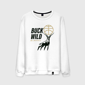 Мужской свитшот хлопок с принтом Buck Wild в Белгороде, 100% хлопок |  | antetokounmpo | basketball | bucks | giannis | milwaukee | mvp | nba | sport | streetball | адетокумбо | бакс | баскетбол | игра | милуоки | мяч | нба | олень | спорт | стритбол | тренер | чемпион | янис