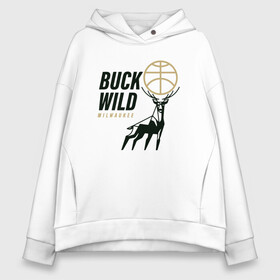 Женское худи Oversize хлопок с принтом Buck Wild в Белгороде, френч-терри — 70% хлопок, 30% полиэстер. Мягкий теплый начес внутри —100% хлопок | боковые карманы, эластичные манжеты и нижняя кромка, капюшон на магнитной кнопке | antetokounmpo | basketball | bucks | giannis | milwaukee | mvp | nba | sport | streetball | адетокумбо | бакс | баскетбол | игра | милуоки | мяч | нба | олень | спорт | стритбол | тренер | чемпион | янис