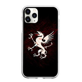 Чехол для iPhone 11 Pro матовый с принтом Грифон в Белгороде, Силикон |  | griffin | red paint | white griffin | белый грифон | грифон | красная краска