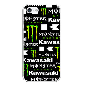 Чехол для iPhone 5/5S матовый с принтом KAWASAKI X MONSTER ENERGY в Белгороде, Силикон | Область печати: задняя сторона чехла, без боковых панелей | kawasaki | monster energy | motorcycle | motosport | racing | speed | sport | байк | гонки | двигатель | кавасаки | монстер энерджи. | мото | мотокросс | мотоспорт | мототриал | мотоцикл | скорость | спорт