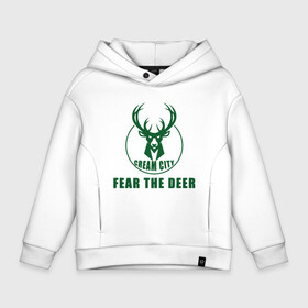 Детское худи Oversize хлопок с принтом Fear The Deer в Белгороде, френч-терри — 70% хлопок, 30% полиэстер. Мягкий теплый начес внутри —100% хлопок | боковые карманы, эластичные манжеты и нижняя кромка, капюшон на магнитной кнопке | Тематика изображения на принте: antetokounmpo | basketball | bucks | giannis | milwaukee | mvp | nba | sport | streetball | адетокумбо | бакс | баскетбол | игра | милуоки | мяч | нба | олень | спорт | стритбол | тренер | чемпион | янис