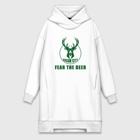 Платье-худи хлопок с принтом Fear The Deer в Белгороде,  |  | antetokounmpo | basketball | bucks | giannis | milwaukee | mvp | nba | sport | streetball | адетокумбо | бакс | баскетбол | игра | милуоки | мяч | нба | олень | спорт | стритбол | тренер | чемпион | янис