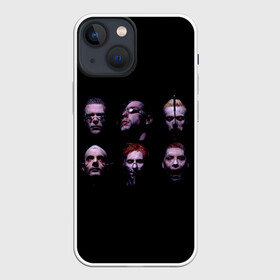 Чехол для iPhone 13 mini с принтом Rammstein horror в Белгороде,  |  | alternative | metall | music | rammstein | rock | альтернатива | кристиан лоренц | кристоф шнайдер | металл | музыка | оливер ридель | пауль ландерс | раммштайн | рамштайн | рамштэйн | рихард круспе | рок