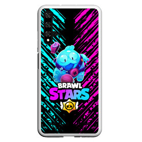 Чехол для Honor 20 с принтом BRAWL STARS SQUEAK: СКВИК. в Белгороде, Силикон | Область печати: задняя сторона чехла, без боковых панелей | brawl stars | leon | sally leon | shark | werewolf leon | акула | бравл старс | оборотень | сквик squeak