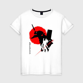 Женская футболка хлопок с принтом ЕВА-02 | RED SUN в Белгороде, 100% хлопок | прямой крой, круглый вырез горловины, длина до линии бедер, слегка спущенное плечо | anime | eva | evangelion | nerv | аниме | анимэ | ева | евангилион | нерв | роботы | рэй | синдзи | япония