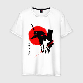 Мужская футболка хлопок с принтом ЕВА-02 | RED SUN в Белгороде, 100% хлопок | прямой крой, круглый вырез горловины, длина до линии бедер, слегка спущенное плечо. | anime | eva | evangelion | nerv | аниме | анимэ | ева | евангилион | нерв | роботы | рэй | синдзи | япония