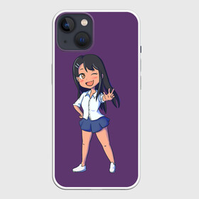 Чехол для iPhone 13 с принтом Ms. Nagatoro в Белгороде,  |  | anime | chan | dont | gamo | hayase | manga | me | miss | mock | nagatoro | naoto | no | president | sakura | senpai | toy | with | yoshi | аниме | гамо | ёши | издевайся | йоши | манга | нагаторо | наото | не | президент | сакура | семпай |