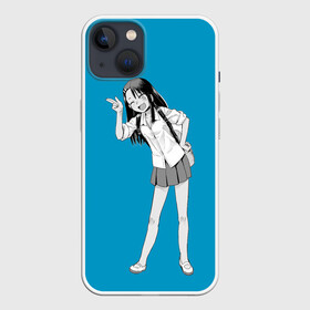 Чехол для iPhone 13 с принтом Nagatoro Posing в Белгороде,  |  | anime | chan | dont | gamo | hayase | manga | me | miss | mock | nagatoro | naoto | no | president | sakura | senpai | toy | with | yoshi | аниме | гамо | ёши | издевайся | йоши | манга | нагаторо | наото | не | президент | сакура | семпай |