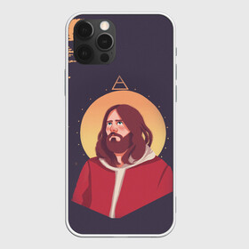 Чехол для iPhone 12 Pro с принтом Jared Leto | 30 SECONDS TO MARS (Z) в Белгороде, силикон | область печати: задняя сторона чехла, без боковых панелей | 30 seconds to mars | 30 секунд | 30 секунд до марса | jared joseph leto | jared leto | rock | джаред лето | музыка | песни | рок