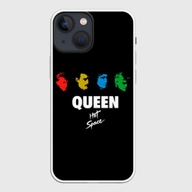 Чехол для iPhone 13 mini с принтом Hot Space в Белгороде,  |  | alternative | metall | music | queen | qween | rock | альтернатива | брайан мэй | джон дикон | квин | куин | металл | музыка | роджер тейлор | рок | фредди меркьюри