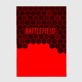 Постер с принтом Battlefield 2042 - Hexagon в Белгороде, 100% бумага
 | бумага, плотность 150 мг. Матовая, но за счет высокого коэффициента гладкости имеет небольшой блеск и дает на свету блики, но в отличии от глянцевой бумаги не покрыта лаком | 2042 | battle | battlefield | fps | game | games | logo | portal | royale | shooter | батлфилд | битва | игра | игры | королевская | лого | портал | соты | шутер