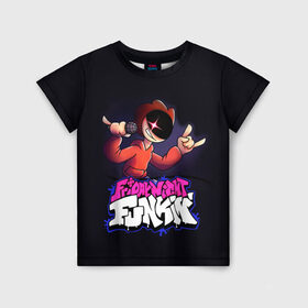 Детская футболка 3D с принтом Friday Night Funkin  Пико в Белгороде, 100% гипоаллергенный полиэфир | прямой крой, круглый вырез горловины, длина до линии бедер, чуть спущенное плечо, ткань немного тянется | fnf | friday night funkin | pico | игра | пико | фридей найт фанкин