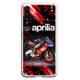 Чехол для Honor 20 с принтом APRILIA / АПРИЛИЯ / MOTO в Белгороде, Силикон | Область печати: задняя сторона чехла, без боковых панелей | 120. | 50 | aprilia | motorcycle | motosport | racing | rs | speed | sport | априлия | байк | гонки | двигатель | мото | мотокросс | мотоспорт | мототриал | мотоцикл | скорость | спорт