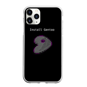 Чехол для iPhone 11 Pro матовый с принтом Install Gentoo в Белгороде, Силикон |  | distro | gentoo | linux | programmer | генту | дистибутив | линух | программистам