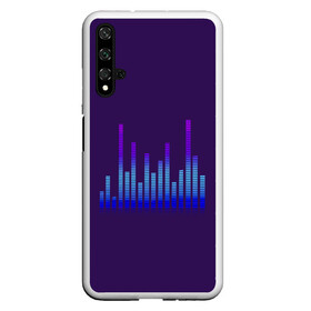 Чехол для Honor 20 с принтом Эквалайзер в Белгороде, Силикон | Область печати: задняя сторона чехла, без боковых панелей | dj | клуб | музыка | неон | ультрафиолет | эквалайзер