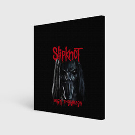 Холст квадратный с принтом MICK THOMPSON | SLIPKNOT | СЛИПКНОТ (Z) в Белгороде, 100% ПВХ |  | mick thompson | rock | slipknot | кейси джонс | мик томпсон | петля | рок | скользящий узел | слипкнот | тяжелый рок | удавка