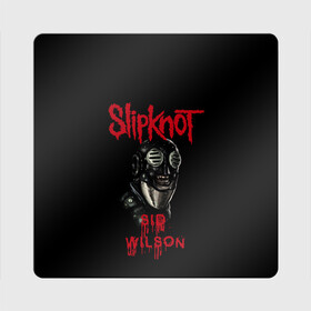 Магнит виниловый Квадрат с принтом SID WILSON | SLIPKNOT | СЛИПКНОТ (Z) в Белгороде, полимерный материал с магнитным слоем | размер 9*9 см, закругленные углы | rock | sid wilson | slipknot | петля | рок | сид вилсон | скользящий узел | слипкнот | тяжелый рок | удавка