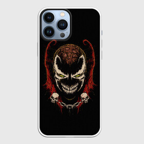 Чехол для iPhone 13 Pro Max с принтом Spawn профиль в Белгороде,  |  | al simmons | antihero | chain | comics | evil | hell | skull | smile | spawn | ад | антигерой | зло | комиксы | отродье | спаун | улыбка | цепь | череп | эл симмонс