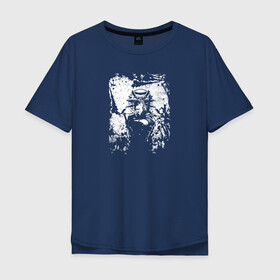 Мужская футболка хлопок Oversize с принтом Wild Hunt в Белгороде, 100% хлопок | свободный крой, круглый ворот, “спинка” длиннее передней части | the witcher 3 | ведьмак | геральт | игра | монстр