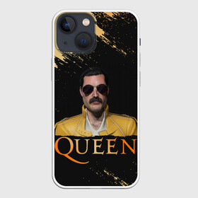 Чехол для iPhone 13 mini с принтом Фредди Меркьюри | Freddie Mercury (Z) в Белгороде,  |  | freddie mercury | music | queen | брайан мэй | глэм рок | джон дикон | квин | королева | музыка | поп рок | роджер тейлор | фредди меркьюри | хард рок