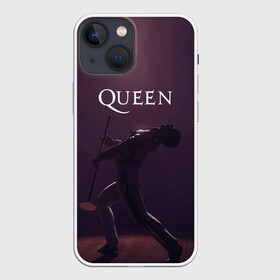 Чехол для iPhone 13 mini с принтом Freddie Mercury | Queen (Z) в Белгороде,  |  | freddie mercury | music | queen | брайан мэй | глэм рок | джон дикон | квин | королева | музыка | поп рок | роджер тейлор | фредди | фредди меркьюри | фреди | хард рок