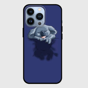 Чехол для iPhone 13 Pro с принтом Спящая коала в Белгороде,  |  | koala | арт | детеныш | детёныш коалы | животное | зверь | карман на груди | коала | малыш | медведь | медвежонок | милота | милые животные | милые звери | милые зверьки | мимими | мишка | ребенок
