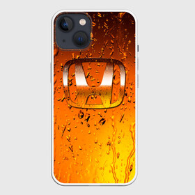 Чехол для iPhone 13 с принтом Honda капли дождя в Белгороде,  |  | auto | car | honda | motor | sport | sport car | авто | авто бренды | вода | дождь | капли | машина | спорт | спорт кар | хонда