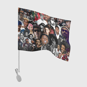 Флаг для автомобиля с принтом Короли Рэпа | KING RAP в Белгороде, 100% полиэстер | Размер: 30*21 см | allpic | music | зарубежный рэп | логотипы реп | музыка | реп | репер | рэп | рэп логотипы | рэпер