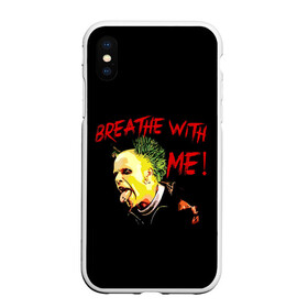 Чехол для iPhone XS Max матовый с принтом Breathe whith me в Белгороде, Силикон | Область печати: задняя сторона чехла, без боковых панелей | alternative | dj | electo | music | prodigy | альтернатива | музыка | продиджи | продижи | электроника