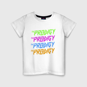Детская футболка хлопок с принтом The Prodigy в Белгороде, 100% хлопок | круглый вырез горловины, полуприлегающий силуэт, длина до линии бедер | alternative | dj | electo | music | prodigy | альтернатива | музыка | продиджи | продижи | электроника