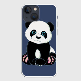 Чехол для iPhone 13 mini с принтом Милая Панда (Sweet Panda) в Белгороде,  |  | animals | beast | panda | глаза | детям | животные | звери | лапки | милые | мульт | панда | растения | цветы | эвкалипт