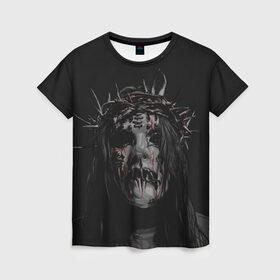 Женская футболка 3D с принтом Joey Jordison в Белгороде, 100% полиэфир ( синтетическое хлопкоподобное полотно) | прямой крой, круглый вырез горловины, длина до линии бедер | alternative | metall | music | rock | slipknot | slipnot | альтернатива | металл | музыка | рок | слипкнот | слипнот