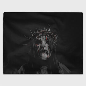 Плед 3D с принтом Joey Jordison в Белгороде, 100% полиэстер | закругленные углы, все края обработаны. Ткань не мнется и не растягивается | alternative | metall | music | rock | slipknot | slipnot | альтернатива | металл | музыка | рок | слипкнот | слипнот