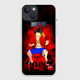 Чехол для iPhone 13 с принтом Луффи и Пираты Соломенной Шляпы в Белгороде,  |  | anime | manga | monkey d. luffy | one piece | аниме | большой куш | ван пис | вон пис | гол д. роджер | кайдо | король пиратов | луфи | луффи | манга | манки д. луффи | нами | нико робин | пират | портгас д. эйс | ророноа зоро