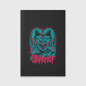 Обложка для паспорта матовая кожа с принтом Slipknot Monster в Белгороде, натуральная матовая кожа | размер 19,3 х 13,7 см; прозрачные пластиковые крепления | Тематика изображения на принте: alternative | metall | music | rock | slipknot | slipnot | альтернатива | металл | музыка | рок | слипкнот | слипнот