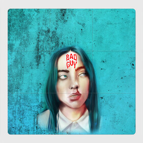 Магнитный плакат 3Х3 с принтом BAD GUY | BILLIE EILISH (Z) в Белгороде, Полимерный материал с магнитным слоем | 9 деталей размером 9*9 см | Тематика изображения на принте: bad guy | badguy | be | bg | billie | billie eilish | blohsh | ghoul | айлиш | билли | билли айлиш | бэрд | пайрат | пайрат бэрд