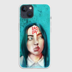 Чехол для iPhone 13 с принтом BAD GUY | BILLIE EILISH (Z) в Белгороде,  |  | bad guy | badguy | be | bg | billie | billie eilish | blohsh | ghoul | айлиш | билли | билли айлиш | бэрд | пайрат | пайрат бэрд